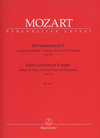 Barenreiter Mozart, W.A.: Piano Quintet/Concerto in F KV413 (piano, 2 violins, viola, cello) Barenreiter