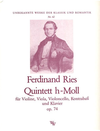 C.F. Peters Ries: Quintet in B minor (violin, viola, cello, bass, piano)