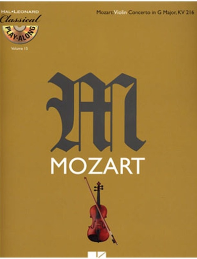 HAL LEONARD Mozart, W.A.: Violin Concerto #3 KV216 in g (violin & CD accompaniment)