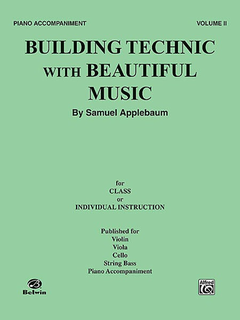 Alfred Music Applebaum, Samuel: Building Technic with Beautiful Music Bk.2 (piano accompaniment)