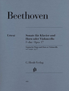 HAL LEONARD Beethoven, van L. (Raab, ed.): Sonata for Piano & Horn or Cello, Op.17, urtext (cello & piano)