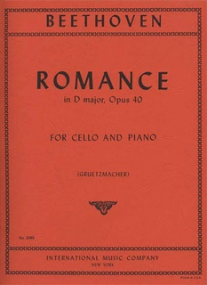 International Music Company Beethoven: Romance #1 in G Major Op.40 ( Cello & Piano)