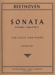International Music Company Beethoven (Rose): Sonata in G minor Op.5#2 g (cello & piano)
