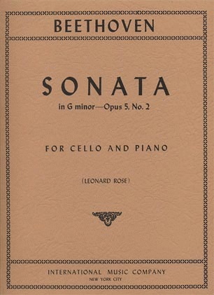 International Music Company Beethoven (Rose): Sonata in G minor Op.5#2 g (cello & piano)