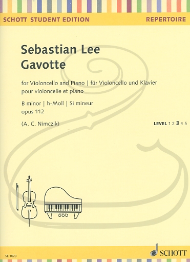 HAL LEONARD Lee (Nimczik): Gavotte in B minor, Op.112 (cello & piano) Schott