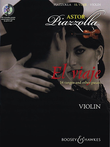 HAL LEONARD Piazzolla, A. (Davies): El Viaje - 14 Tangos & Other Pieces (violin, piano, and CD)