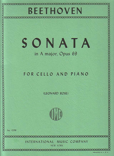 International Music Company Beethoven, L.van (Rose): Sonata in A Major Op.69 (cello & piano)