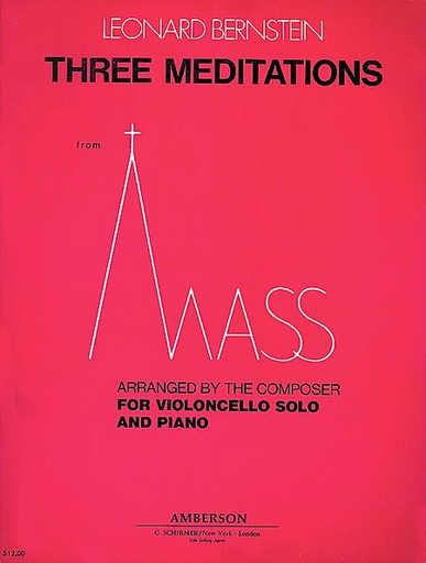 HAL LEONARD Bernstein, L.: 3 Meditations from Mass (Cello & Piano)