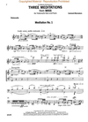 HAL LEONARD Bernstein, L.: 3 Meditations from Mass (Cello & Piano)