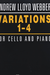 HAL LEONARD Lloyd Weber, Andrew: Variations 1-4 (cello & piano)