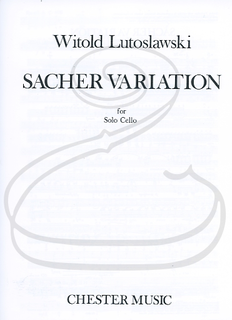 HAL LEONARD Lutoslawski (Schiff): Sacher Variation (cello) Chester Music