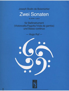 Boismortier, Joseph Bodin de: Two Cello Sonatas Op.26 No.1 & 2 (cello & piano)