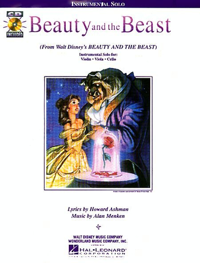 Hal Leonard Menken Beauty The Beast Violin Or Viola Or Cello Cd Op Metzler Violin Shop