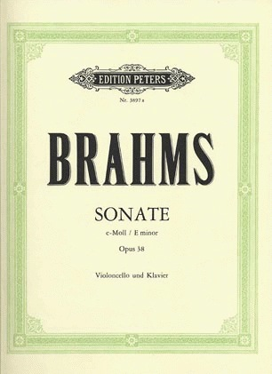 C.F. Peters Brahms, Johannes (Klengel): Sonata No.1 Op.38 in E minor (cello & piano)