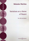 HAL LEONARD Martinu, Bohuslav: Variations on a Theme of Rossini (cello & piano)