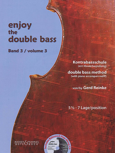HAL LEONARD Reinke, G.: Enjoy the Double Bass, Vol. 3 (bass & CD accompaniment)