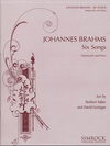 HAL LEONARD Brahms, J.: Six Songs (cello)