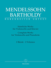 Barenreiter Mendelssohn, Felix (Todd): Complete Works for Violoncello and Piano (2 volumes) Barenreiter