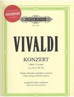 Vivaldi, Antonio: Concerto in a minor (violin & CD or piano)