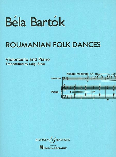 HAL LEONARD Bartok, B.: Roumanian Folk Dances (cello & piano)