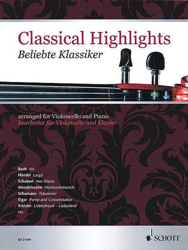 HAL LEONARD Mitchell (editor): Classical Highlights arranged for cello and piano