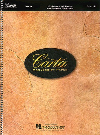 HAL LEONARD Carta Basic Manuscript Paper No.9 - 12 Stave