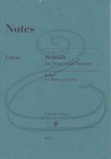 HAL LEONARD Henle Jotter for Music and Notes - 8 Stave