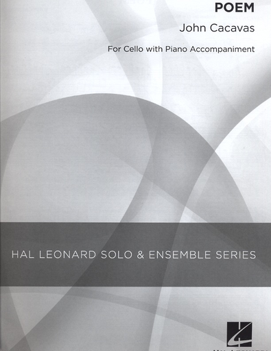 HAL LEONARD Cacavas, John: Poem (cello & piano)