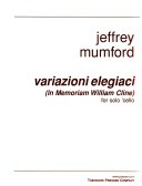 Carl Fischer Mumford, Jeffrey: Variazioni Elegiaci (cello solo)