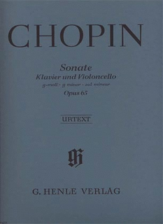 HAL LEONARD Chopin, F. (Zimmermann, ed.): Cello Sonata, Op.65, urtext (cello & piano)