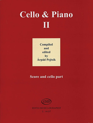 HAL LEONARD Pejtsik, Arpad: Cello & Piano, Vol.2 (cello & piano), Edito Musica Budapest
