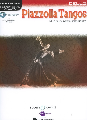 HAL LEONARD Piazzolla, Astor: Piazzolla Tangos (14 Solo Arrangements), with web access included (cello and web access)