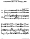 Barenreiter Bach, J.S. (Fischer): SCORE Concerto in C minor for Oboe & Violin BWV 1060, Barenreiter