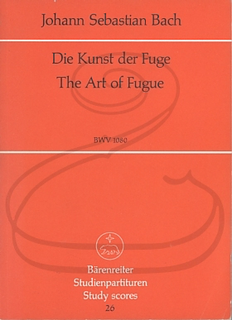 Barenreiter Bach, J.S. (Diener): (mini score) The Art of the Fugue - "Die Kunst der Fuge'' (string quartet) Barenreiter