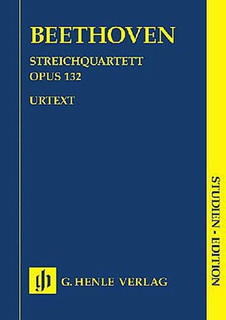 HAL LEONARD Beethoven, L.van (Platen, ed.): String Quartet in A Minor, Op. 132, urtext (score)