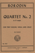 International Music Company Borodin, Alexander: Miniature Score, String Quartet No. 2 in D (INTERNATIONAL)