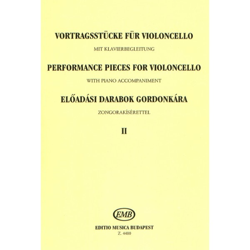 HAL LEONARD Csath, E.: Performance Pieces for Violoncello, Volume 1 (cello & piano)