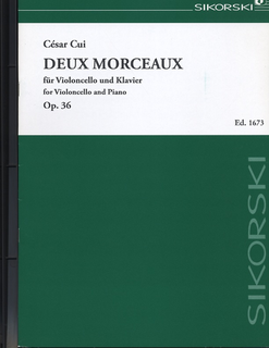 HAL LEONARD Cui, Cesar: Deux Morceaux, Op. 36 (cello & piano)