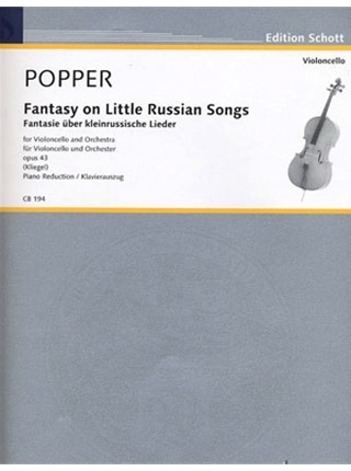 HAL LEONARD Popper, David (Kliegel): Fantasy on Little Russian Songs (cello & piano)