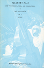 LudwigMasters Bart‚àö‚â•k, B.: (Score) String Quartet No.2, Op.17 (string quartet)