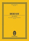 HAL LEONARD Debussy, Claude: STUDY SCORE String Quartet Op.10 (score only-no parts)