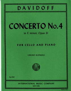 International Music Company Davidov, Carl (Loeb): Concerto No.4 Op.31 in E minor (cello & piano)