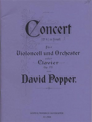Popper, David: Concerto Op.72 No.4 in b minor (cello & piano)