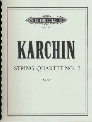 Karchin, Louis: SCORE String Quartet No.2