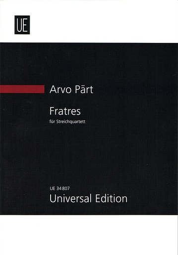 Carl Fischer Part, Arvo: SCORE Fratres string quartet (parts are not available)