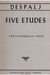 International Music Company Despalj, Valter: Five Studies (cello)