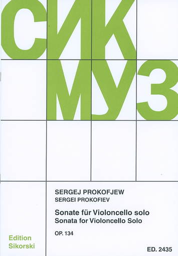 HAL LEONARD Prokofiev, Sergei (Blok): Sonata for Violoncello Solo Op. 134