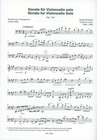 HAL LEONARD Prokofiev, Sergei (Blok): Sonata for Violoncello Solo Op. 134