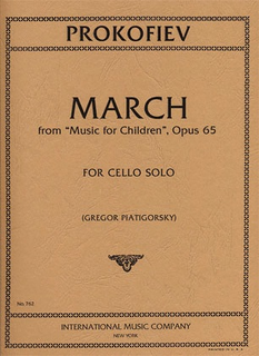 International Music Company Prokofiev (Piatigorsky): March -from Music with Children, Op.65 (cello) IMC