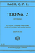 International Music Company Bach, CPE: Trio No.2 in a minor (violin, viola, piano)(flute, viola, piano)